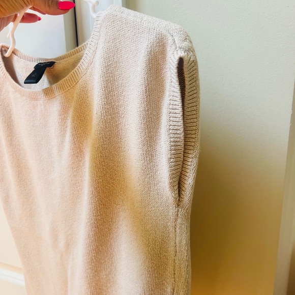Ann Taylor Soft Cream Crew Neck Sweater small - Picture 3 of 5